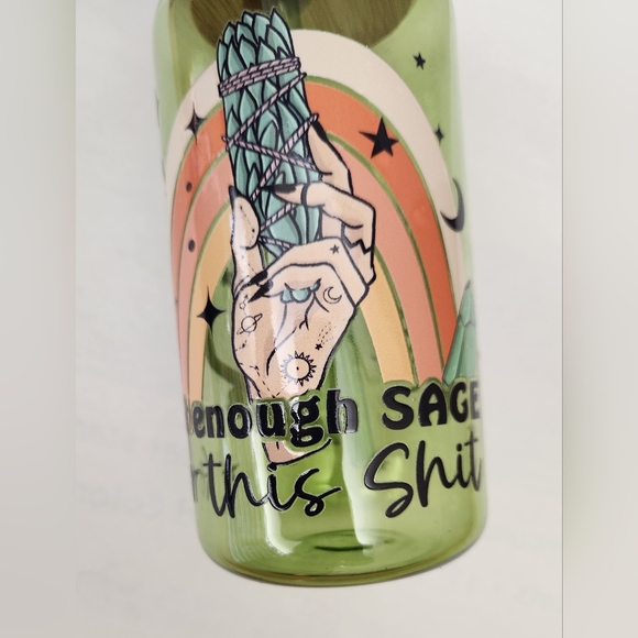 COPY - "Not Enough Sage"  Custom Beer Can Glass - Picture 3 of 5